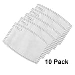 Face Mask Filter Insert for Adults (10 pack)