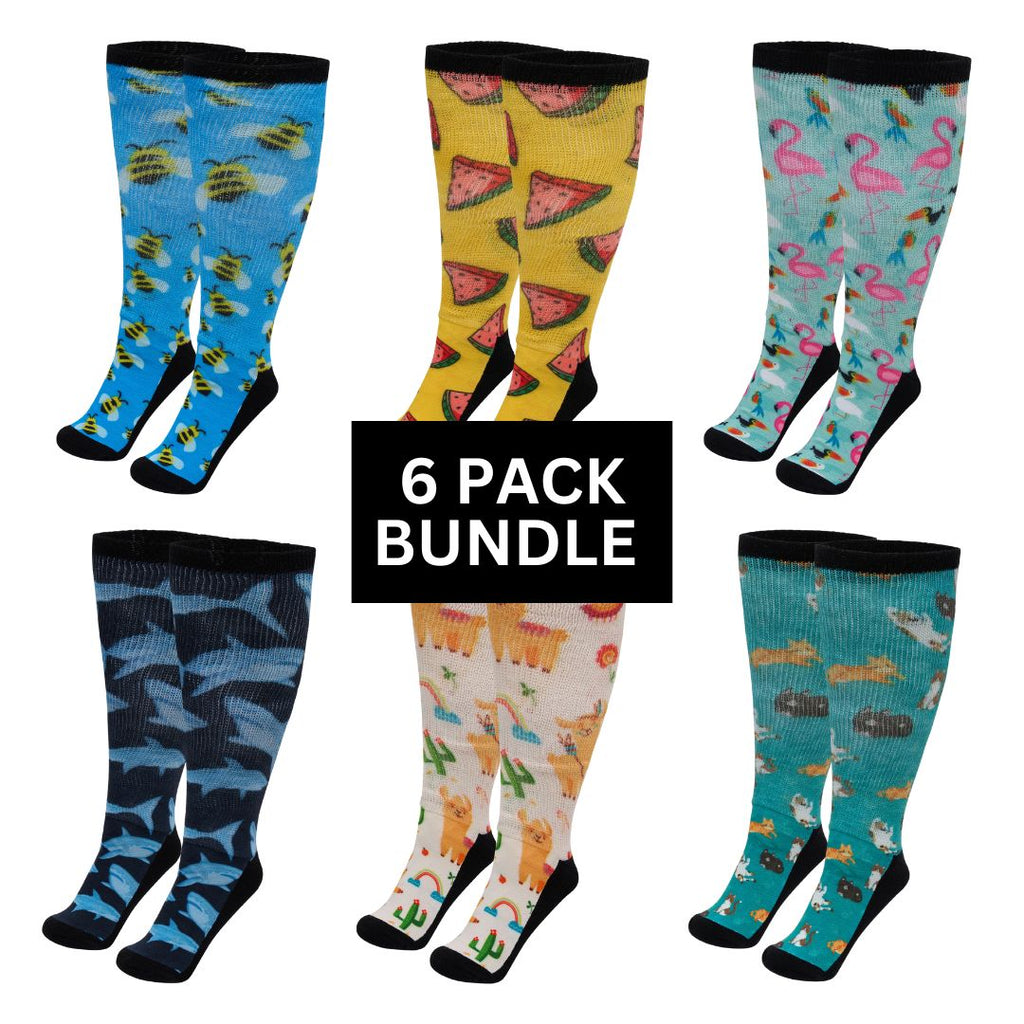 Extra Wide Socks (6 Pack)