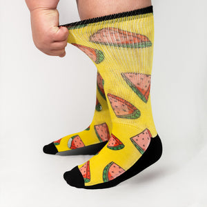 Loose Fit Diabetic Socks (Watermelons)