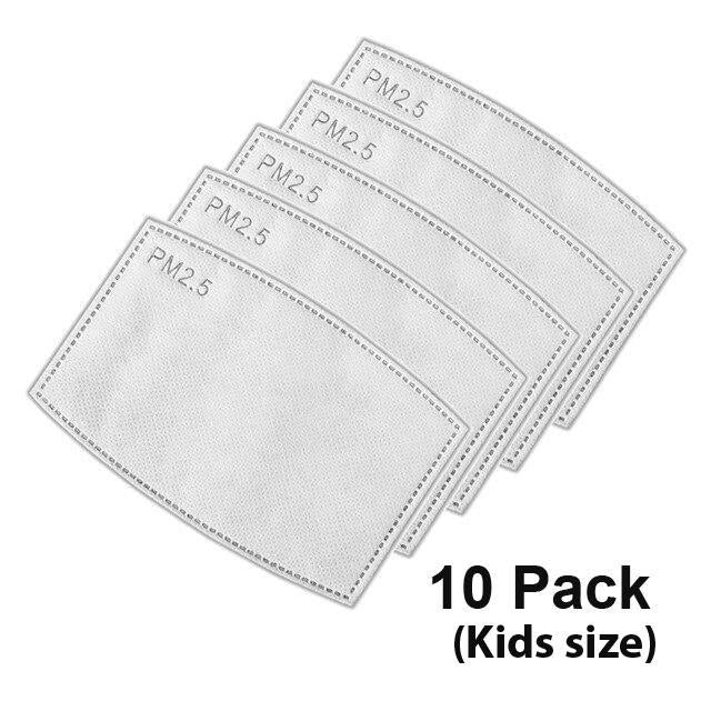 Face Mask Filter Insert for Kids (10 pack)