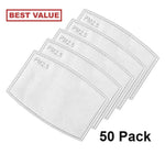 Face Mask Filter Insert for Adults (50 pack)