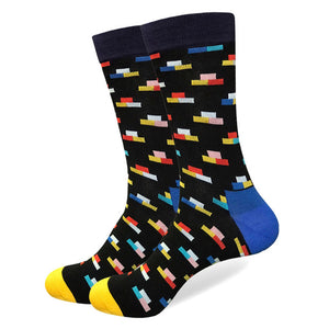 colourful happy mens business casual wedding socks
